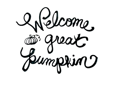 Welcome Great Pumpkin