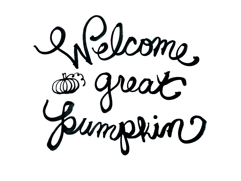 Welcome Great Pumpkin by Angel Y on Dribbble