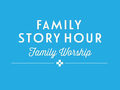 Family Story Hour - Worship Logo church family logo