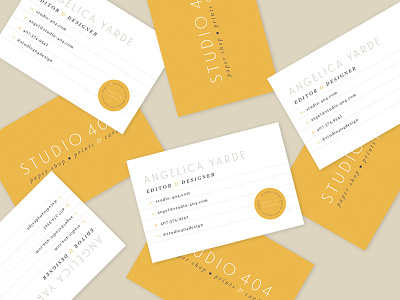 Studio 404 Business Card business card stationery