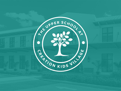 Upper School Logo badge elementary logo school tree