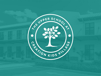 Upper School Logo badge elementary logo school tree
