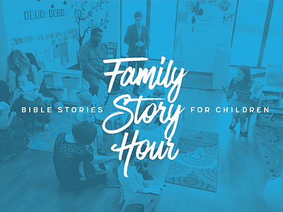 Family Story Hour Rebranding church design logo ministry