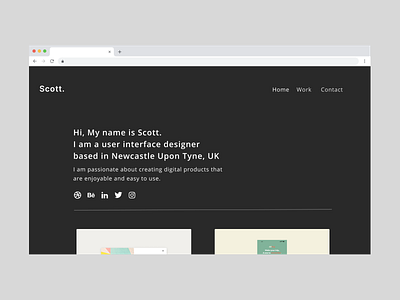 Portfolio branding branding and identity design dribbble figma figma design minimal portfolio portfolio design ui uidesign uidesigner userinterface ux uxdesign webdesign