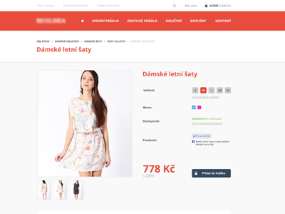 W.I.P. product detail clothes eshop product detail ui webdesign