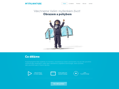 Motionhouse.cz design graphics logo motion portfolio video web web design