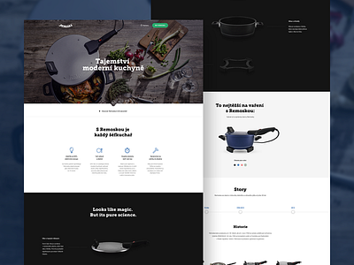 Remoska cook design one page product page remoska web