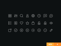 Tomicons - 70 simple icons