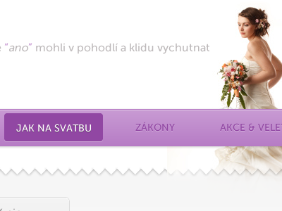 Wedding catalog menu redesign webdesign