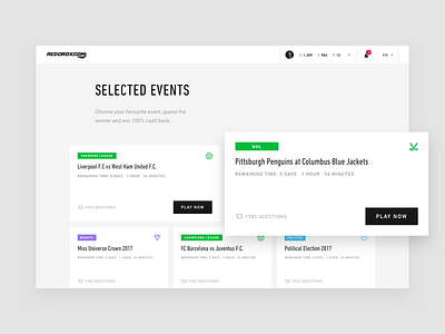 Redcrox - Selected events