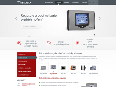 Timpex homepage web web design webdesign