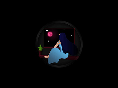 Dribbble Moon