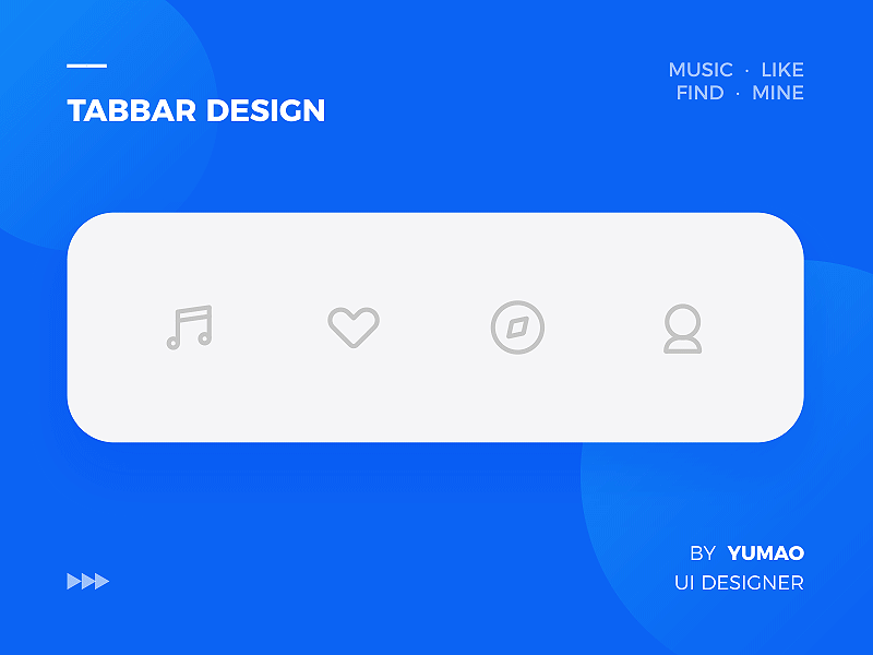 music tabbar design icon motion graphics ux
