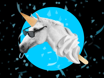 Ice cream - unicorn. design