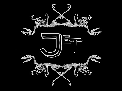 Jianchangosaurus Jet album art branding cover dinosaur graphicdesign jet jurassic logo music record typography