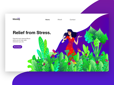 Web Landing Page Illustration.