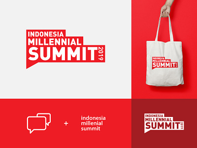 Indonesia Millennial Summit 2019 branding conference design event identity indonesia logo logotype simple summit type