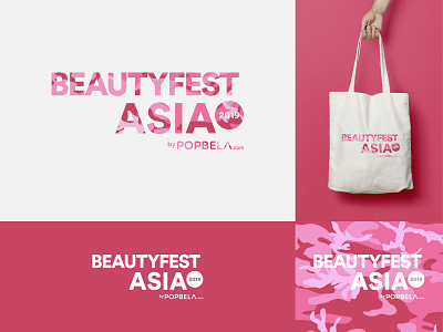 Beautyfest Asia 2019 army beauty branding design event exhibition festival logo logotype simple type