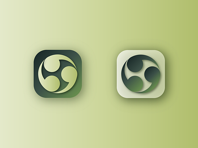 Macha-colored Icon for Yi-Ching app