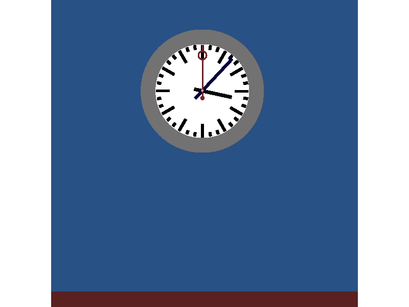 Rotating clock animation branding design flat icon illustration minimal ux vector
