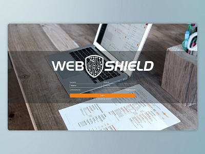 Web Shield - Login analytics app bank dashboard data grid interface security ui ux visualization web