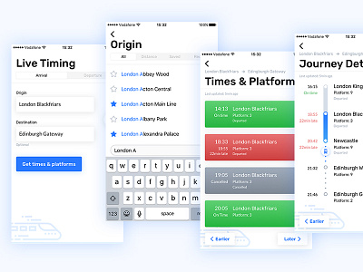 IOS11 Train Tracking app design application hotel ios 11 ios11 journey mobile rail railway schedule train travel