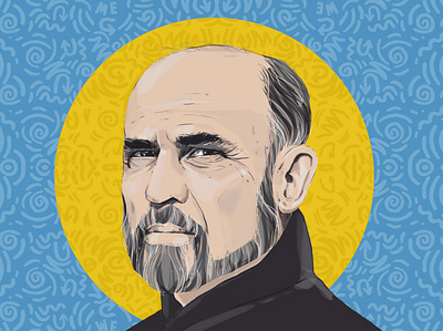 Irvin D. Yalom adobe blue design digitalpaint illustration illustrator iran photoshop tehran vector yalom yellow