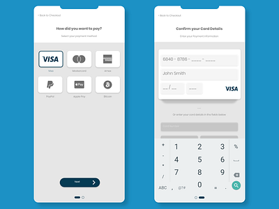 eCommerce Credit Card Checkout UI brisbane checkout form credit card daily ui dailyui 002 design challenge ecommerce ecommerce design interface mobile responsive queensland ui ui design user interface