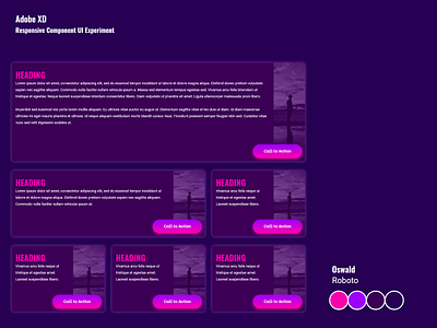 Adobe XD Component Experiment adobe adobe xd brisbane cards ui components creative cloud experience design queensland responsive design responsive web design ui uidesign