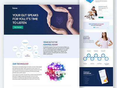 Landing Page UI & UX graphic design hero banner ui ux