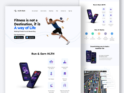 Landing Page (UI & UX) branding design graphic design hero banner ui