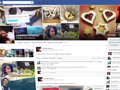 Facebook fullscreen facebook flat fullscreen messages photos social social network ui ux web webdesign