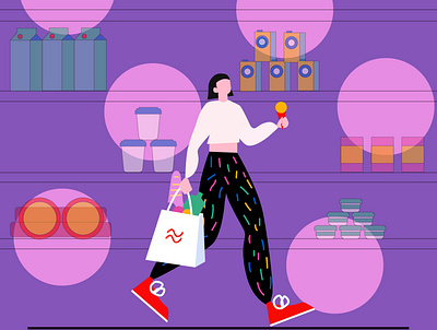 Grocery store design graphic design illustration vector web