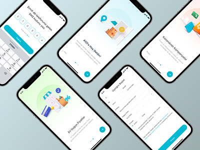 Mobile App Onboarding design illustration mobile app ui ux