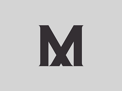 Modernist branding identity letterform logotype