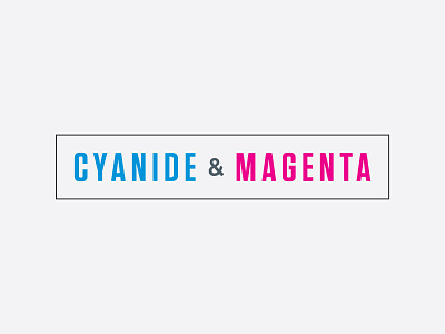 Cyanide & Magenta WIP Logo branding concept identity logo