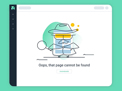 Creative 404 error page 404 404 error animated illustration animation animation 2d empty state error error page illustraion interface not found page not found ui