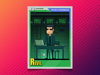 Trading Card card collectible collection cybercrime hacker marvel ransomware revil spy superhero trading card