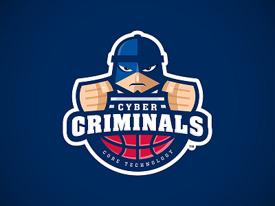 Cyber Criminals basketball criminals hacker security sports sports logo team team sports thief
