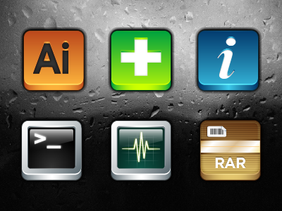 Rounded Square Icons adobe dock icons icons mac software windows zip
