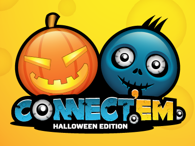 Connect 'Em android deleket game halloween illustration logo pumpkin spooky zombie