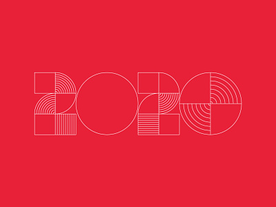 2020 2020 circles lines patterns red