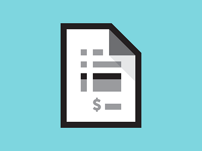 Invoice bill contract document file icon invoice letter money receipt