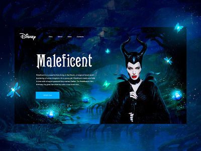 Maleficent Concept design mainpage maleficent ui ux web webdesign website