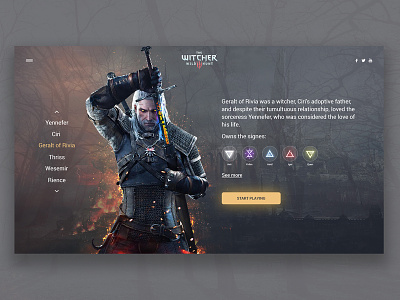 The Witcher 3: Wild Hunt concept.