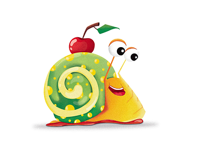 Candy Snail adobe adobe illustrator candy character character design characterdesign colourful digital drawing drawing illustration snail vector art vector illustration