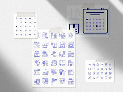 Free set of 222 icons for digital products