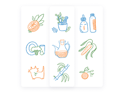Illustrations. Landing Page. Synergetic clean design embacy icons illustration illustrator landing landing page landingpage minimal ui