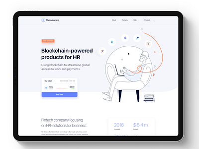 Main Screen. Branding & Website. Chronobank