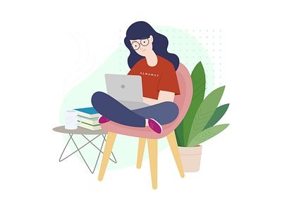 Illustrations. Landing Page. Almamat clean design embacy illustration illustrator landing landing page landingpage linear linear illustration minimal ui website